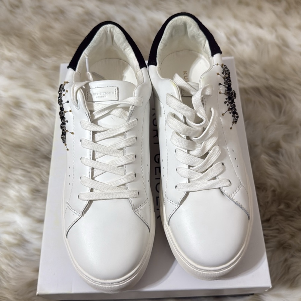 Kurt Geiger White and Black Women's Sneakers